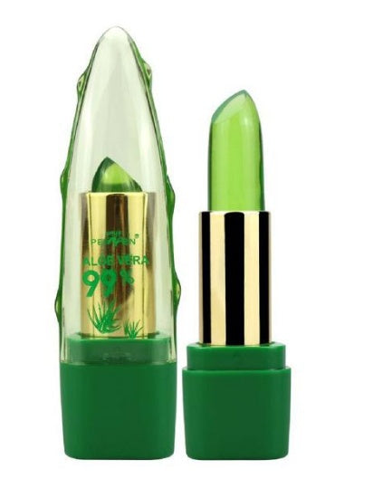 Aloe Vera Gel Farbwechsel Lippenstift Gloss Feuchtigkeitscreme Anti-Trocknung Entsalzung Feinkörnige Lip Blam Pflege