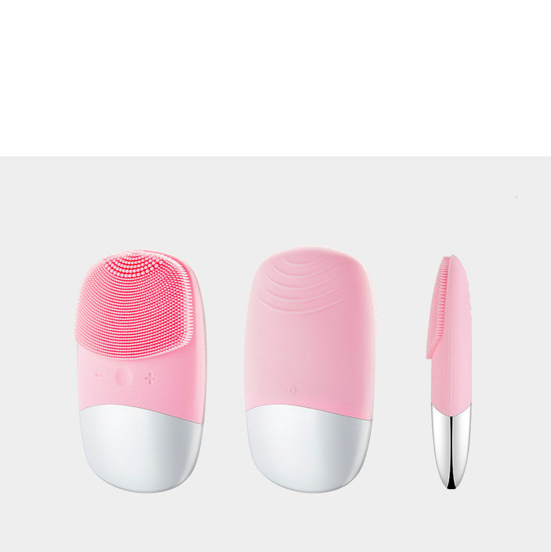 Mini Silicone Electric Face Cleansing Brush Electric Facial Cleanser Facial Cleansing Brush Skin Massager Skin Care Tools