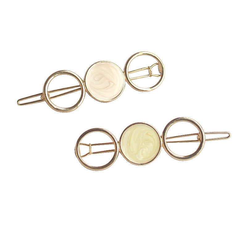 Round metal hairpin hair accessories