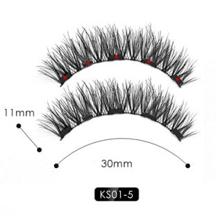 Natural Long Lasting Magnetic Liquid Eyeliner & Magnetic False Eyelashes & Tweezer Set Make up Set