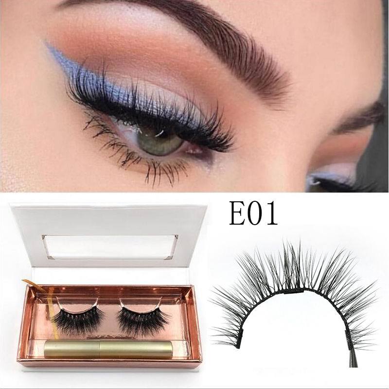 Magnetic Eyeliner magnet false eyelash three magnetization glue free glue false eyelash