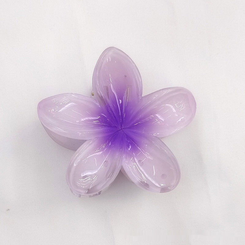 Egg Bauhinia Flower Back Spoon Grasping Hair Clip