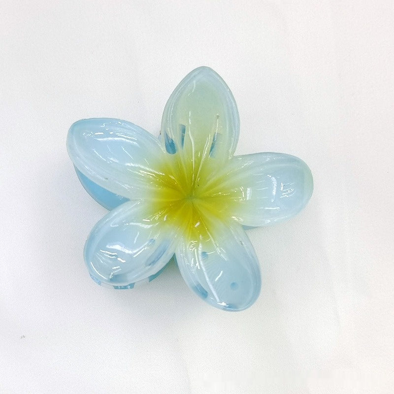 Egg Bauhinia Flower Back Spoon Grasping Hair Clip