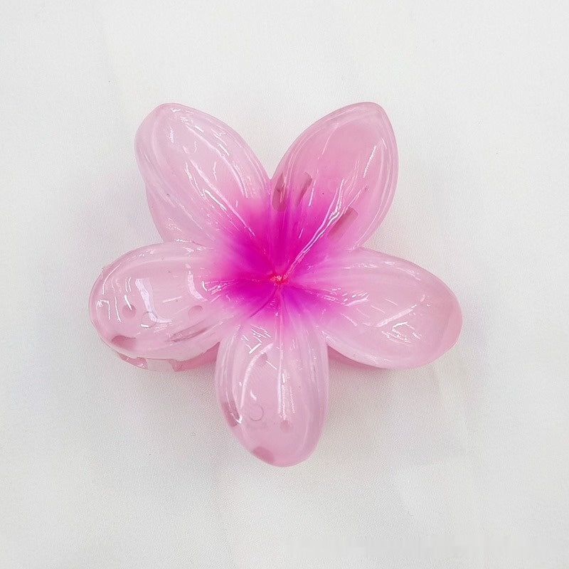 Egg Bauhinia Flower Back Spoon Grasping Hair Clip