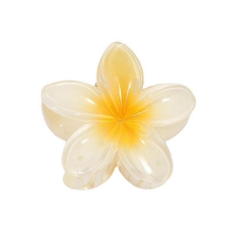 Egg Bauhinia Flower Back Spoon Grasping Hair Clip