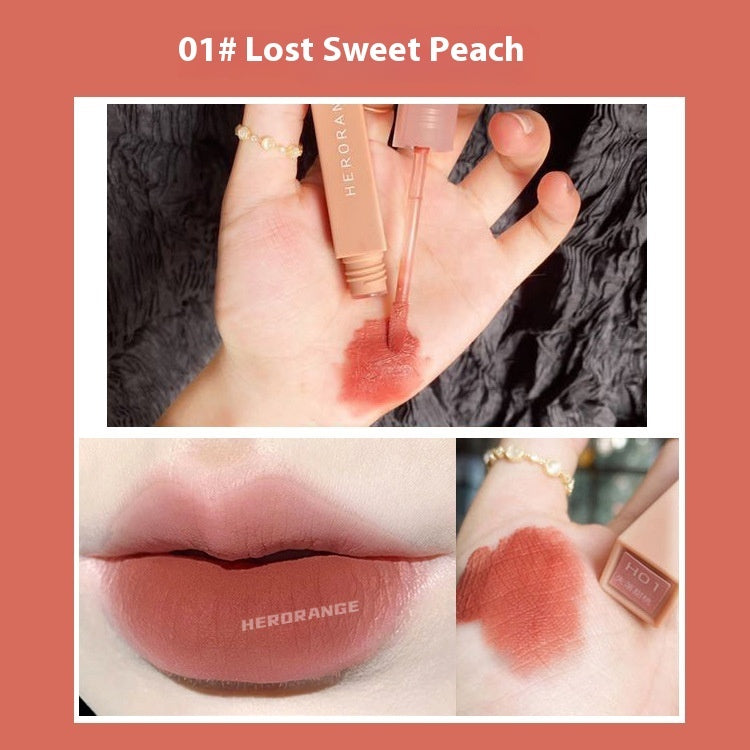 Velvet Matte Milk Tea Bean Paste Matte Lip Gloss