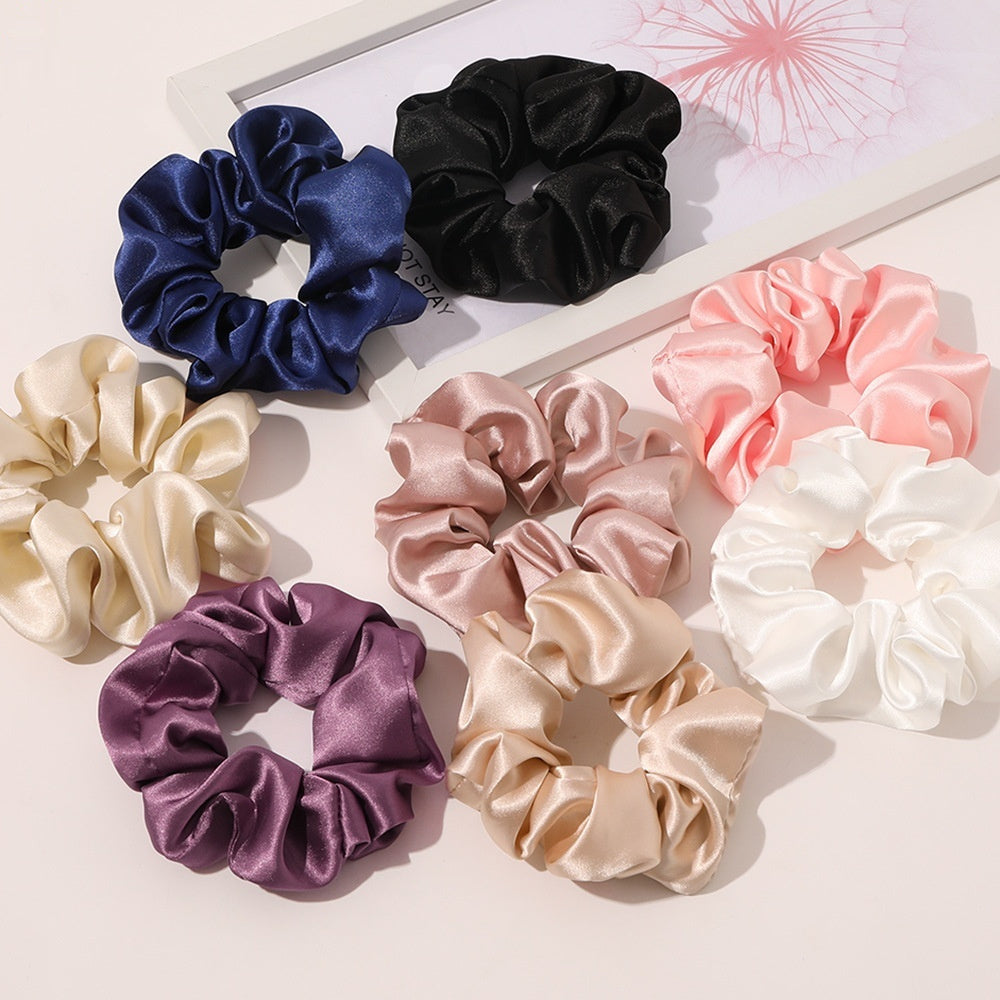 Silk Large Intestine Silk Sweet Satin High-end Hair Ring